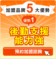加盟品牌五大優勢