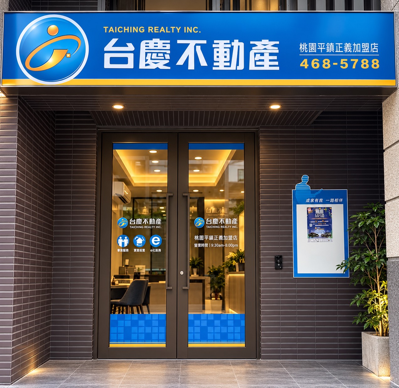 桃園平鎮正義加盟店-萬和房產有限公司